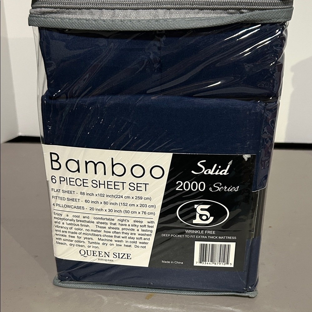 Bamboo Solid 2000 Series Queen Sheet Set